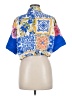Lulumari 100% Polyester Blue Short Sleeve Blouse Size L - photo 2