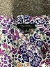 Talbots Print Purple Short Sleeve Blouse Size M - photo 7