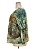 B.l.e.u. 100% Polyester Green Long Sleeve Blouse Size 2X - photo 5