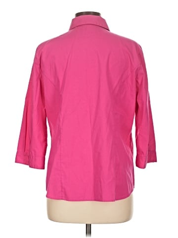 Christopher & Banks 3/4 Sleeve Button-Down Shirt (view 2)
