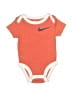 Nike Color Block Orange Short Sleeve Onesie 0-3 MO / 3 MO - photo 1