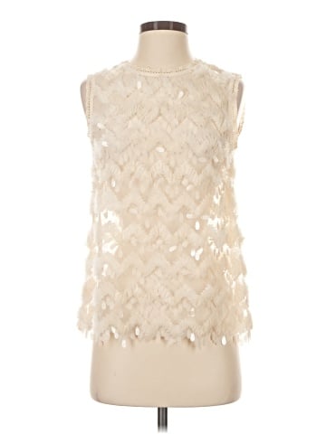 Blue Tassel Sleeveless Blouse (view 1)