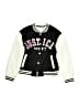 Justice 100% Polyester Graphic White Jacket Size 10 - photo 1