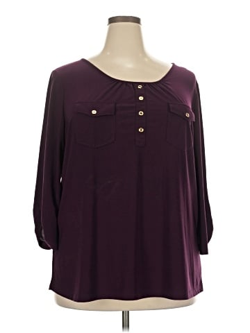 Perseption Concept 3/4 Sleeve Blouse (view 1)
