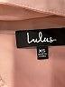 Lulus Brown Short Sleeve Blouse Size XS - photo 7