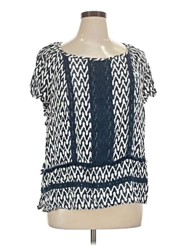 St. John's Bay Short Sleeve Blouse (view 1)