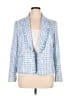 The Limited 100% Polyester Houndstooth Blue Blazer Size XL - photo 1