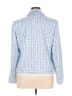 The Limited 100% Polyester Houndstooth Blue Blazer Size XL - photo 2