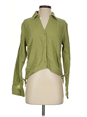 MICHAEL Michael Kors 3/4 Sleeve Button-Down Shirt (view 1)