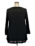 Jaclyn Smith 100% Rayon Black 3/4 Sleeve Top Size XXL - photo 2
