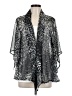 Blair 100% Polyester Silver Kimono Size M - photo 1