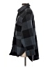 H&M 100% Polyester Plaid Black Coat Size S - photo 5