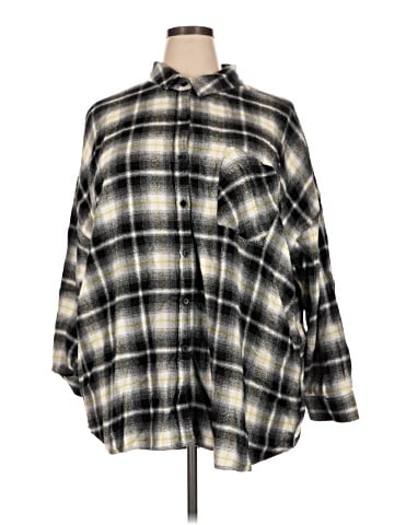 BP. 3/4 Sleeve Button-Down Shirt (view 1)
