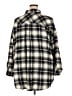 BP. Plaid Black 3/4 Sleeve Button-Down Shirt Size 3X - photo 2