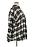 BP. Plaid Black 3/4 Sleeve Button-Down Shirt Size 3X - photo 4