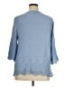 Liv 100% Rayon Blue 3/4 Sleeve Blouse Size 1X - photo 2