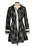 Ryu 100% Polyester Houndstooth Black Coat Size S - photo 1
