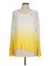 Peace Love World Ombre Yellow Pullover Sweater Size M - photo 1