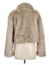 Divided by H&M 100% Polyester Ivory Faux Fur Jacket Size M - photo 2