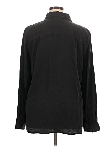 Cosmic Blue Love Long Sleeve Button-Down Shirt (view 2)