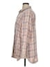 J.Jill 100% Cotton Plaid Tan Long Sleeve Button-Down Shirt Size XL - photo 5