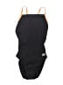 Speedo Solid Black One Piece Swimsuit Size 10 - photo 1