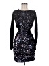 Pencey 100% Polyester Stars Black Cocktail Dress Size 0 - photo 1