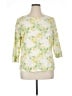 Talbots 100% Cotton Yellow 3/4 Sleeve Blouse Size 1X - photo 1