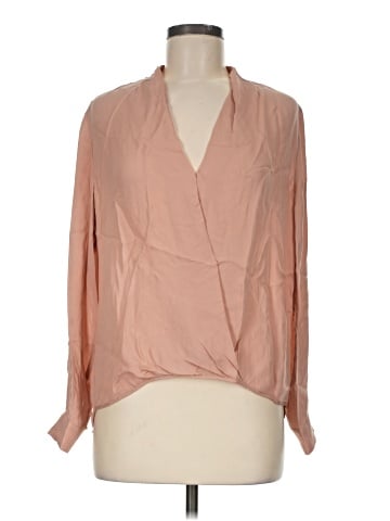 Mason Long Sleeve Silk Top (view 1)