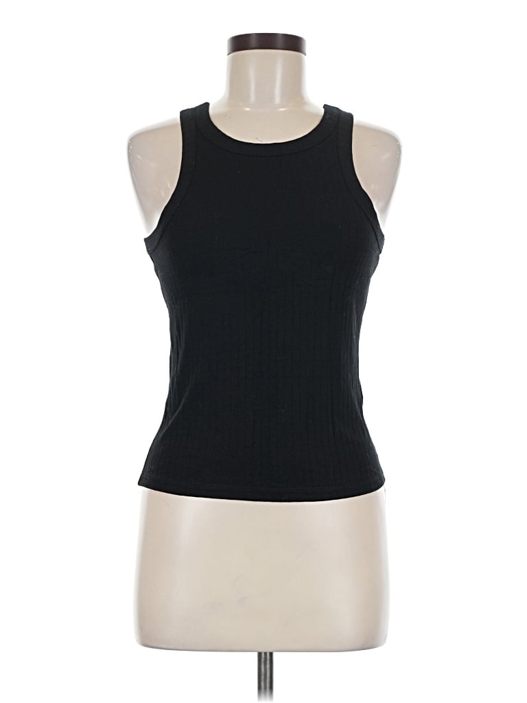 Pre-owned Mod Ref Tank Top Black Halter Neckline Tops