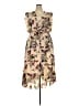 City Chic Floral Tan Casual Dress Size 18 Plus (M) - photo 1