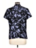 Dana Buchman 100% Polyester Tropical Blue Short Sleeve Blouse Size L - photo 2