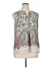 Signature Studio 100% Polyester Paisley Ivory Sleeveless Blouse Size XL - photo 1