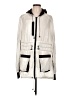 Blanc Noir 100% Nylon Ivory Raincoat Size L - photo 1