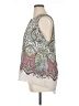 Signature Studio 100% Polyester Paisley Ivory Sleeveless Blouse Size XL - photo 5