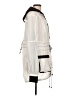 Blanc Noir 100% Nylon Ivory Raincoat Size L - photo 4