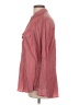 Express Chevron-herringbone Red Long Sleeve Blouse Size L - photo 5