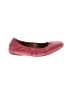 Clarks Solid Burgundy Flats Size 6 - photo 1