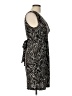 Iz Byer Animal Print Black Cocktail Dress Size L - photo 4