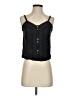 Tiny 100% Cotton Black Sleeveless Blouse Size S - photo 1