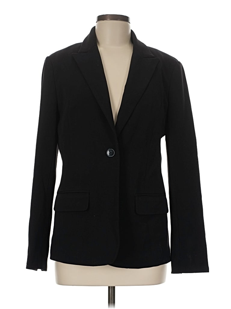 Pre-owned Rafaella Blazer Jacket In Black