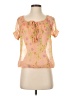 Joe Fresh 100% Polyester Pink Short Sleeve Blouse Size XS - photo 1
