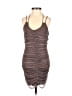 Motel 100% Polyester Houndstooth Brown Cocktail Dress Size XS - photo 1
