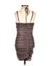 Motel 100% Polyester Houndstooth Brown Cocktail Dress Size XS - photo 2