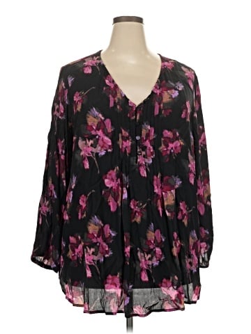 Terra & Sky 3/4 Sleeve Blouse (view 1)