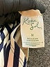 Kona Sol Stripes Ivory Swimsuit Top Size M - photo 3