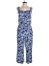 Boden 100% Rayon Paisley Blue Jumpsuit Size 10 (petite) - photo 1