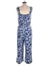 Boden 100% Rayon Paisley Blue Jumpsuit Size 10 (petite) - photo 2