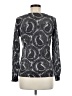 Talbots 100% Merino Paisley Silver Wool Sweater Size M - photo 2