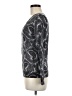 Talbots 100% Merino Paisley Silver Wool Sweater Size M - photo 5